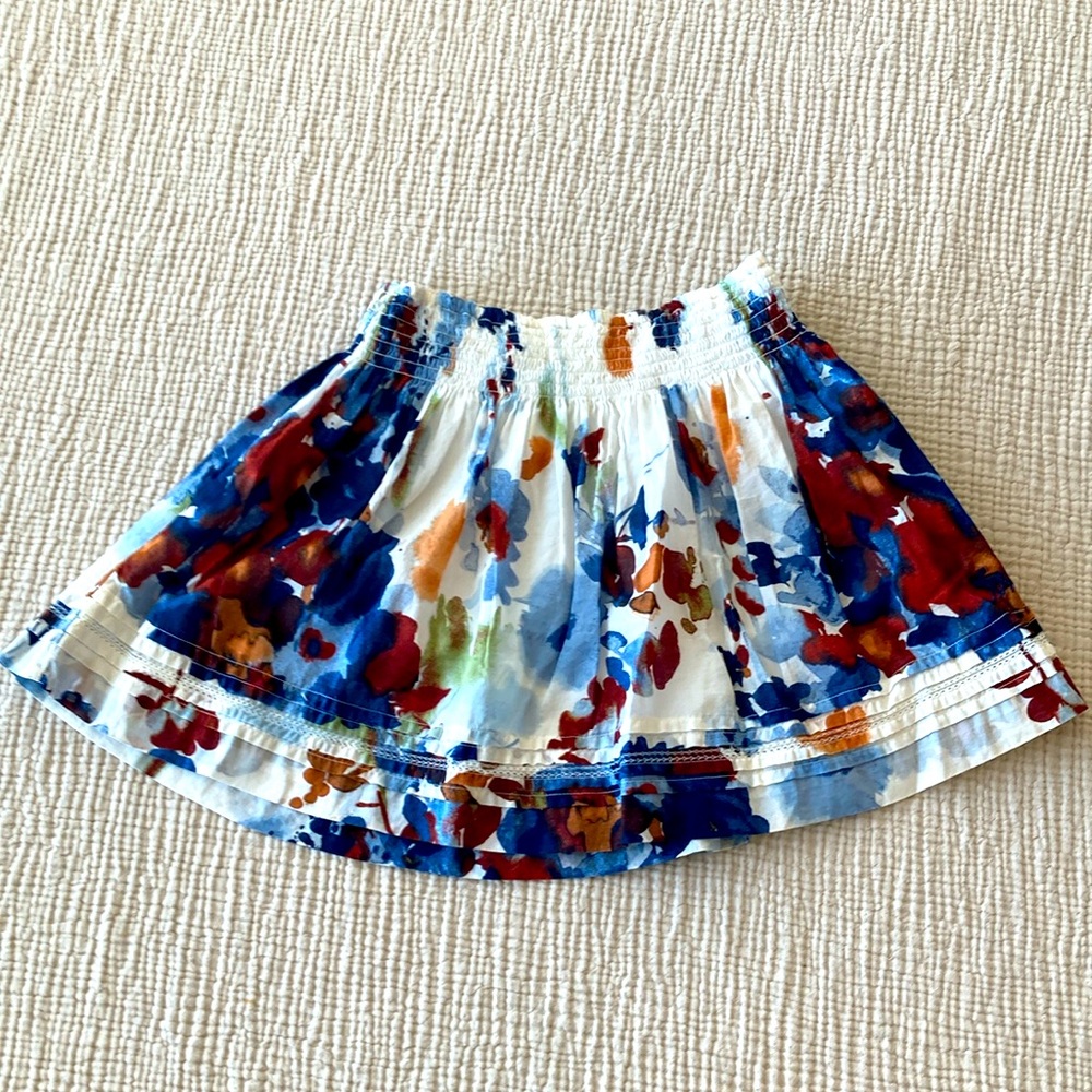 Abercrombie & Fitch Cotton Smocked Floral Skirt Size S